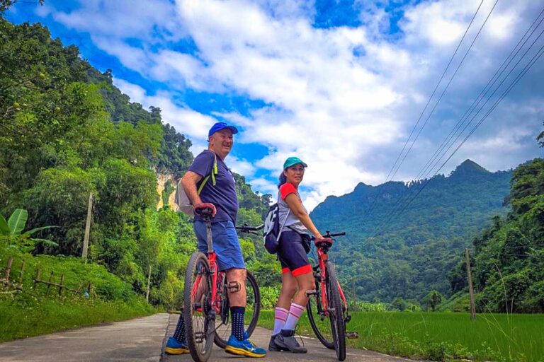 Bicycle Tour North Vietnam Thac Ba Lake, Ba Be National Park 4 Days